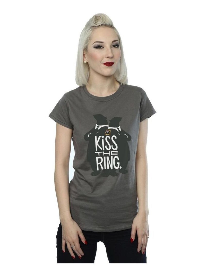 Disney - T-shirt ZOOTROPOLIS KISS THE RING Gris Noir - Kiabi