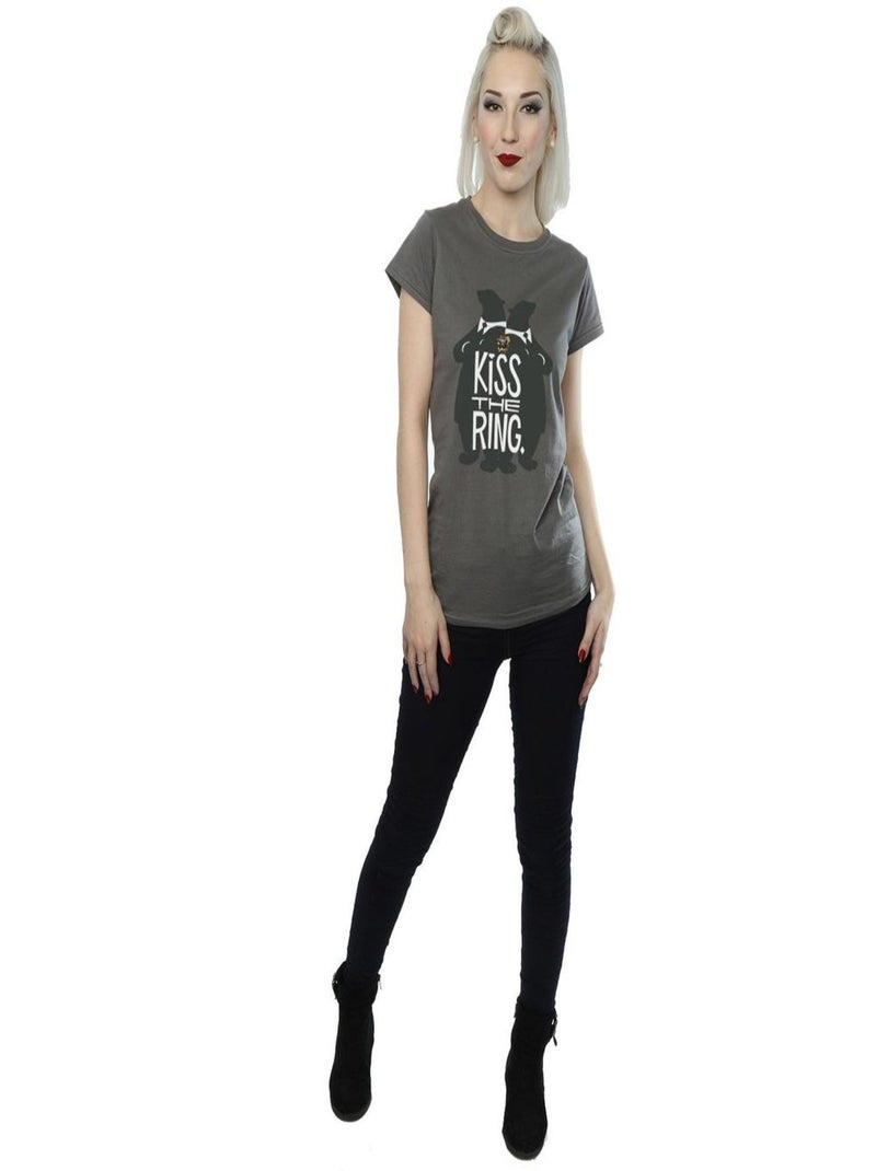 Disney - T-shirt ZOOTROPOLIS KISS THE RING Gris Noir - Kiabi