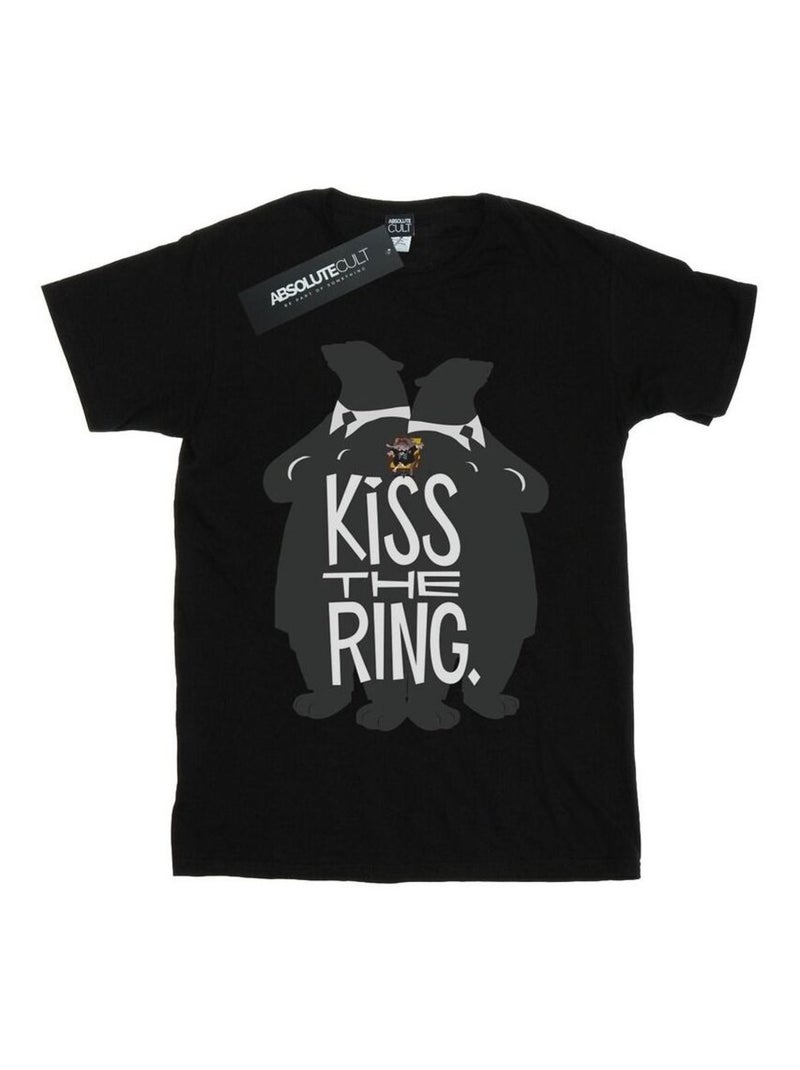 Disney - T-shirt ZOOTROPOLIS KISS THE RING Noir - Kiabi