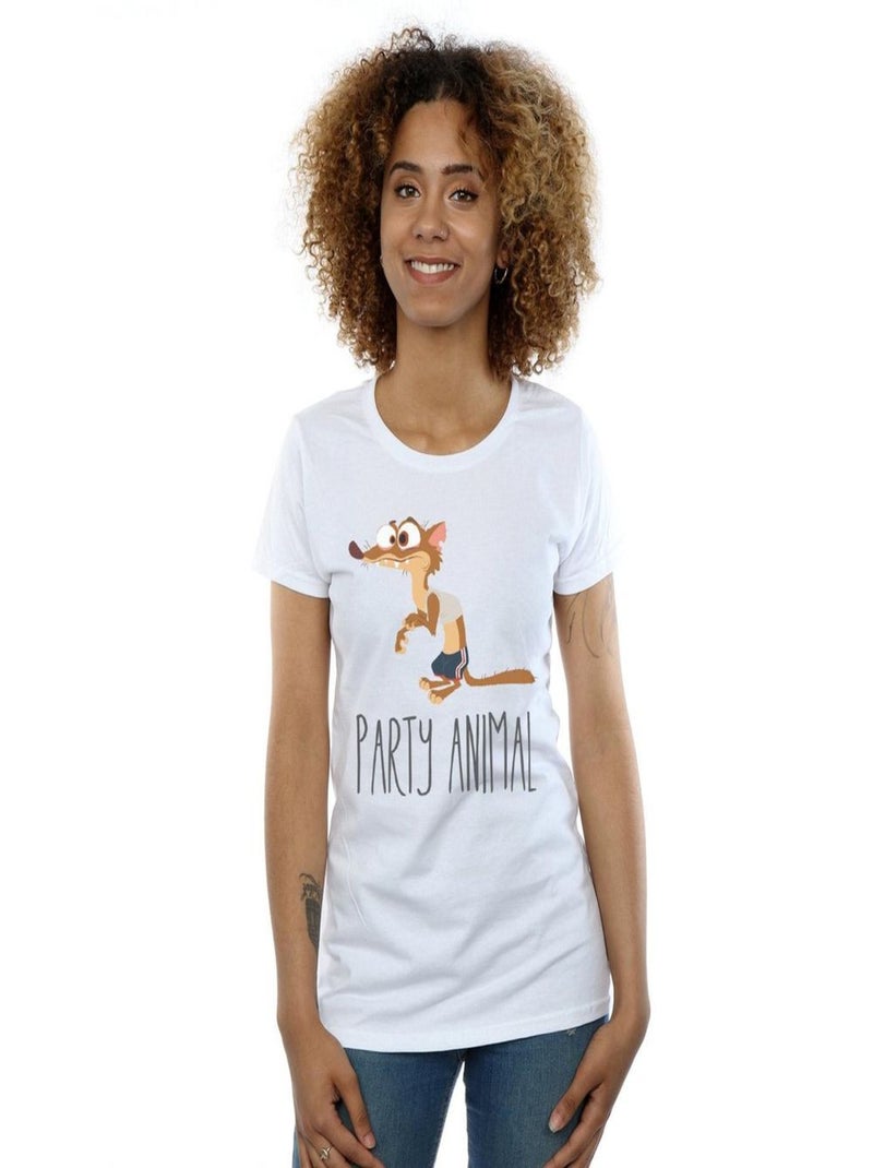 Disney - T-shirt ZOOTROPOLIS PARTY ANIMAL Blanc - Kiabi