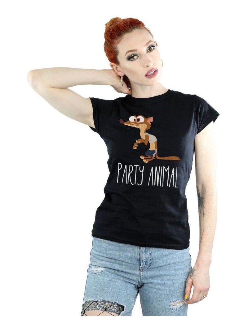 Disney - T-shirt ZOOTROPOLIS PARTY ANIMAL Noir - Kiabi