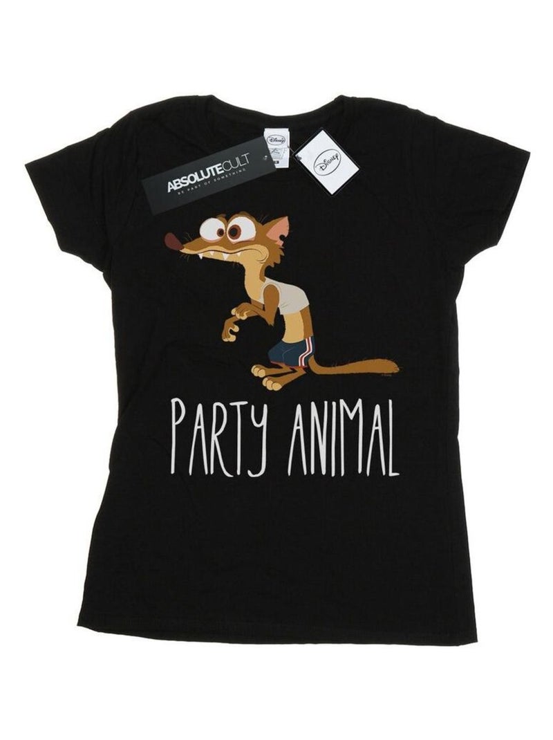 Disney - T-shirt ZOOTROPOLIS PARTY ANIMAL Noir - Kiabi