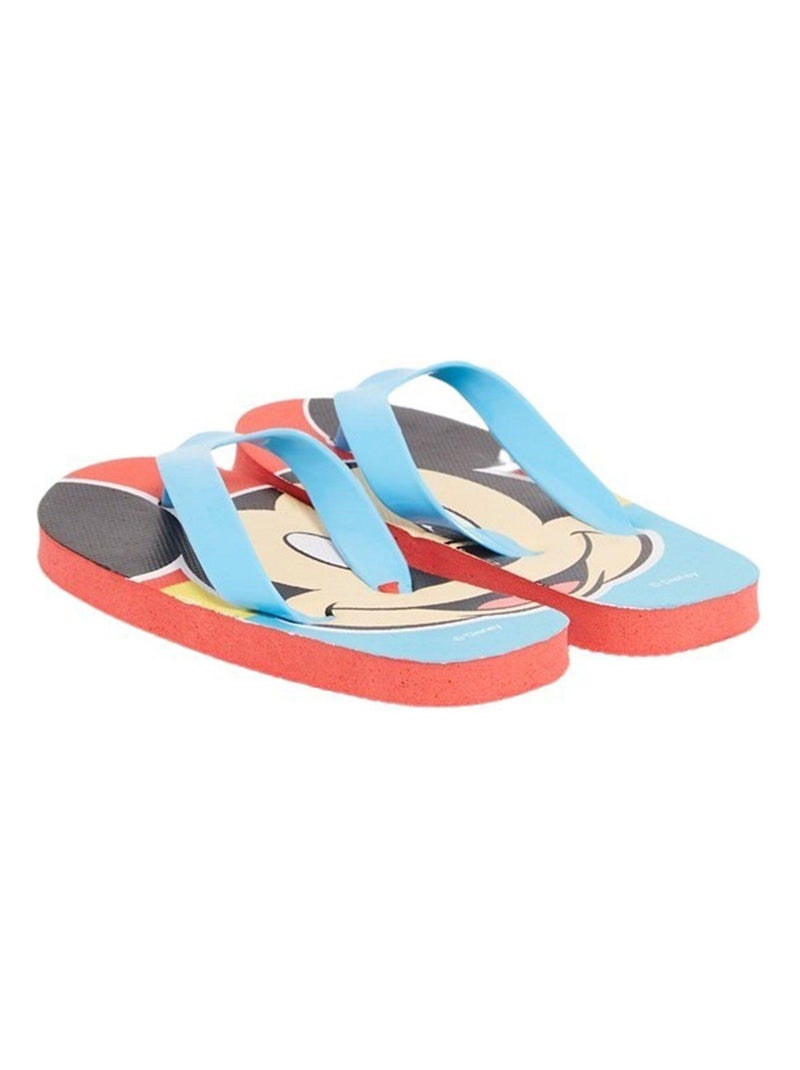 Disney - Tong imprimé Mickey Rouge - Kiabi