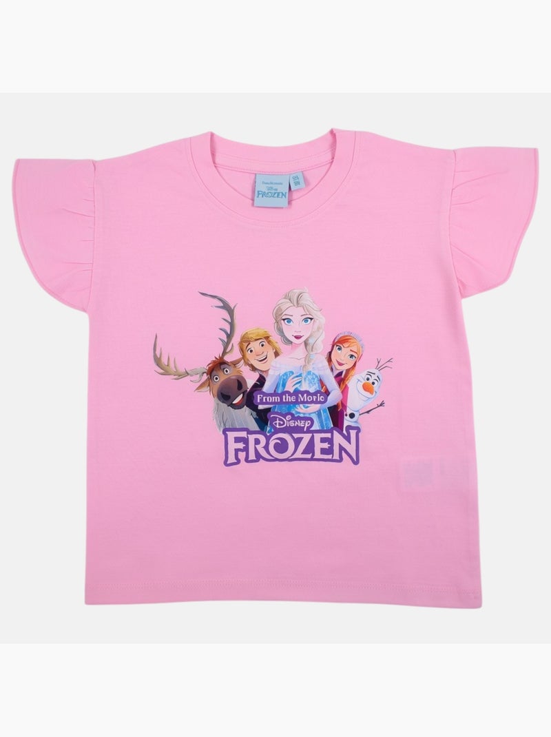 Disney - Top fille avec personnage Rose clair - Kiabi