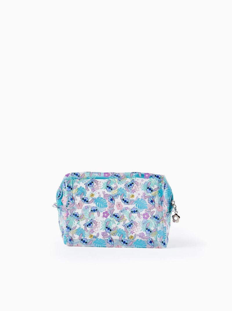 Disney - Trousse Transparente Imprimé Stitch - Imperméable avec Fermeture Bleu clair - Kiabi
