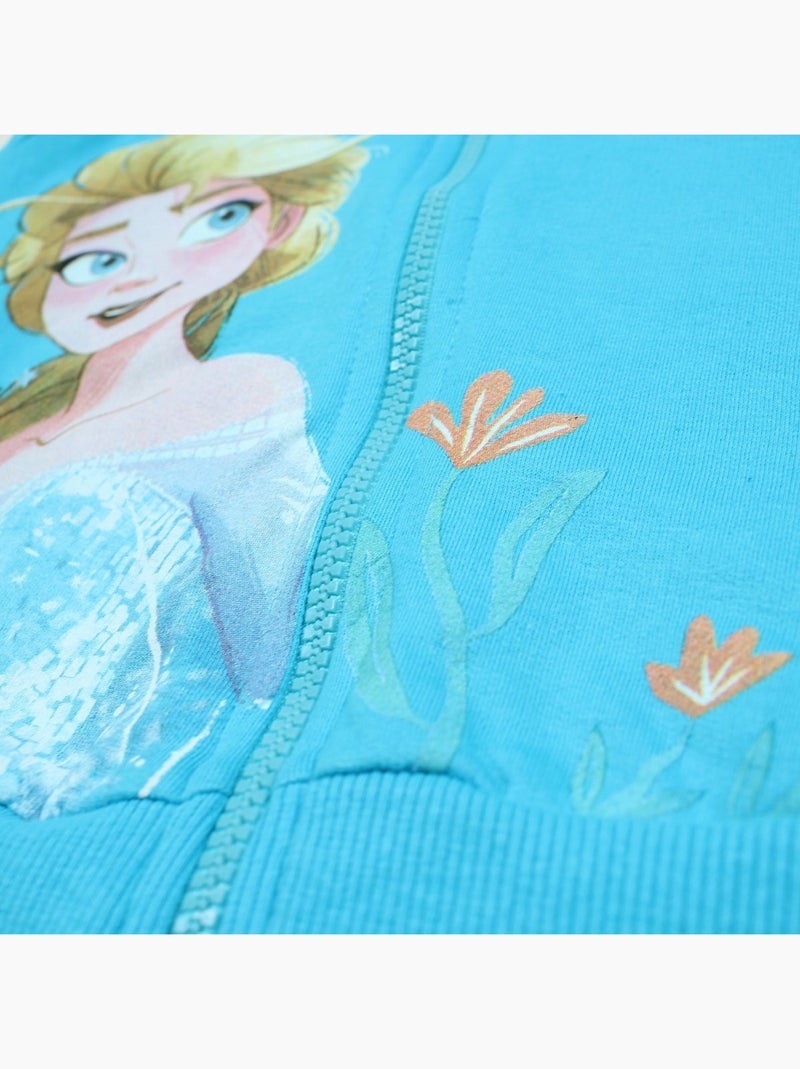 Disney - Veste à capuche La Reine des neiges Bleu - Kiabi