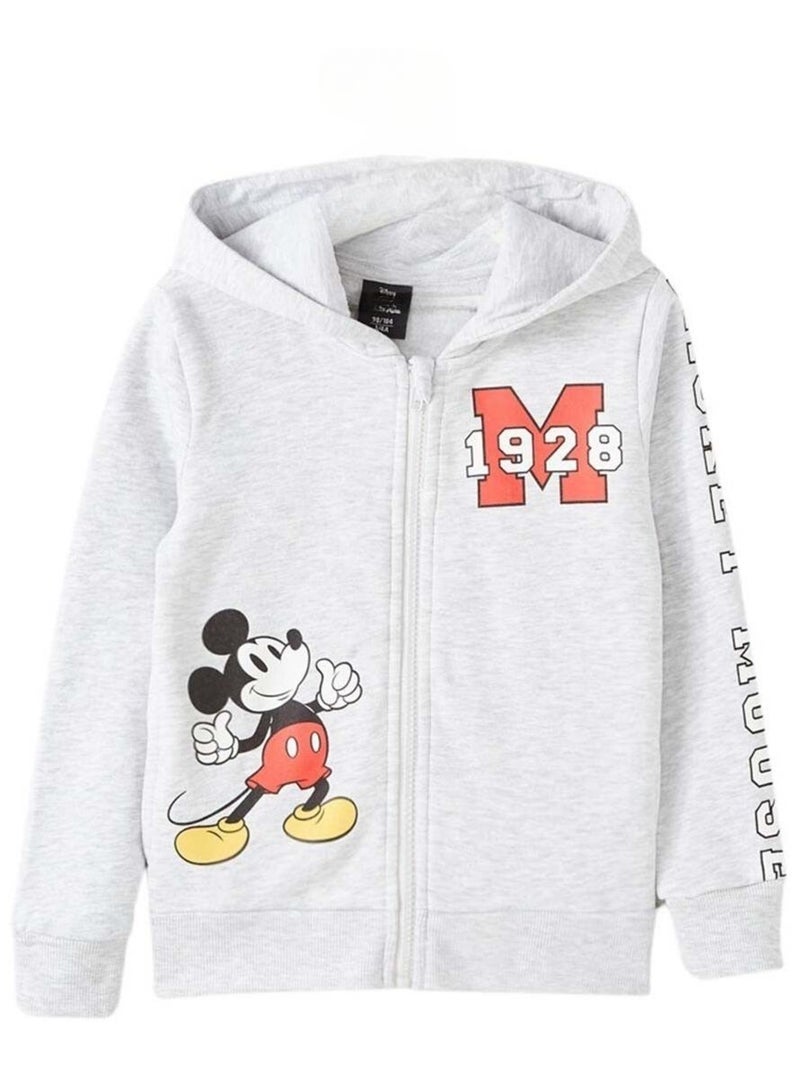 Disney - Veste capuche Mickey Gris - Kiabi