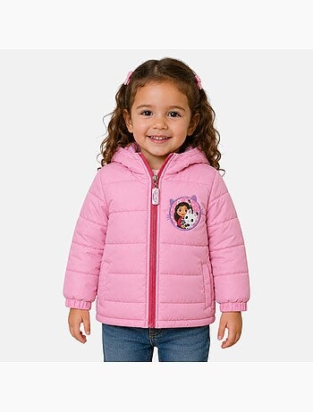 Disney - Veste doudoune fille imprimée avec capuche