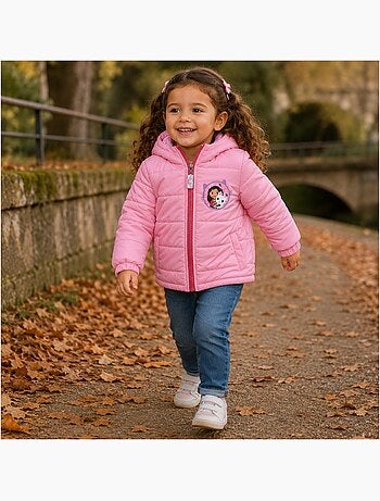 Disney - Veste doudoune fille imprimée avec capuche