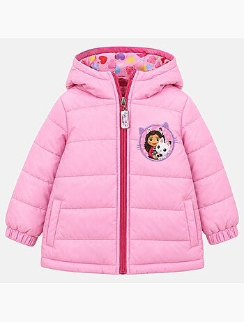 Disney - Veste doudoune fille imprimée avec capuche