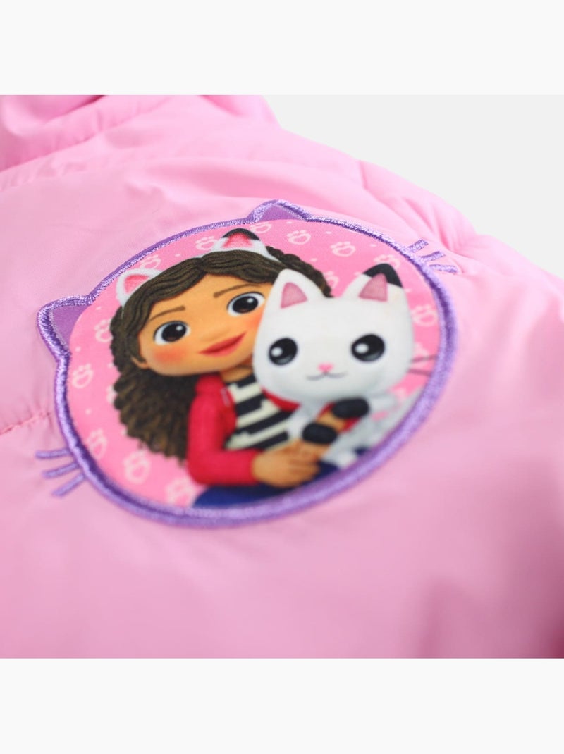Disney - Veste doudoune fille imprimée avec capuche Rose - Kiabi