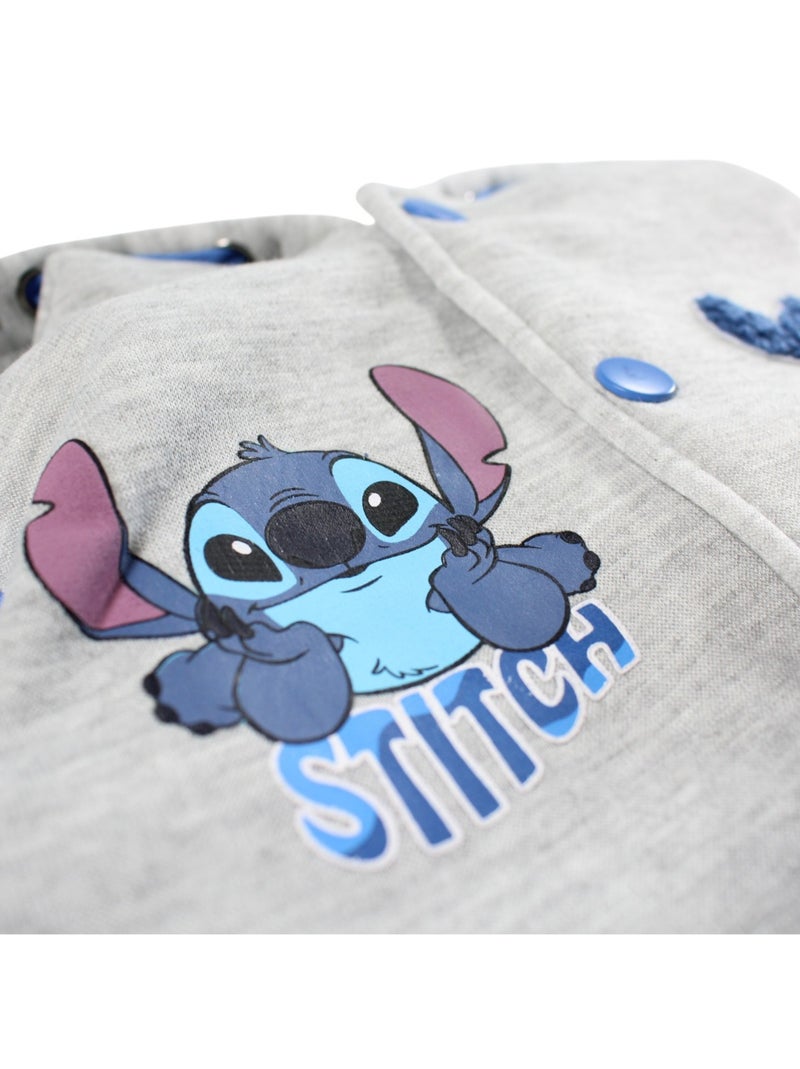 Disney - veste teddy à capuche boutonnée imprimée, manches longues Gris - Kiabi