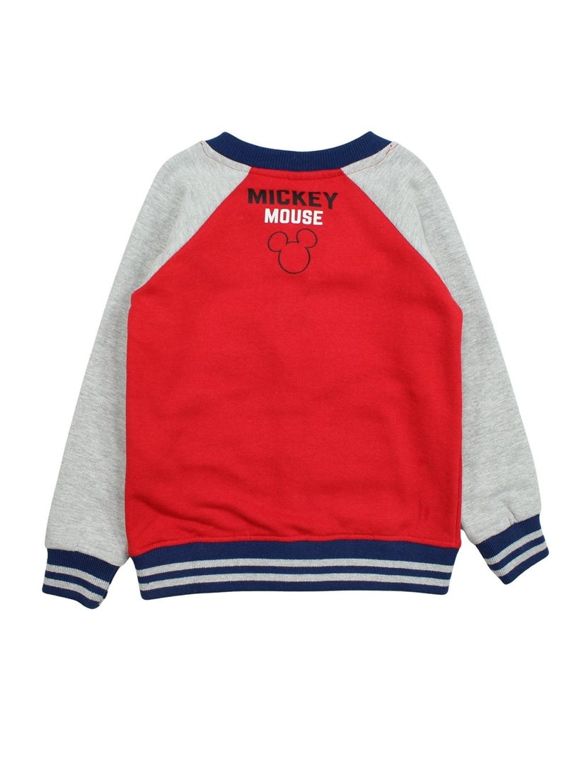 Disney - veste teddy boutonnée manches longues, col montant Rouge - Kiabi