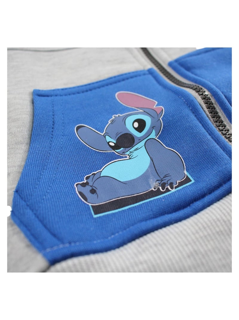 Disney - veste zippée col montant imprimée, manches longues Gris - Kiabi