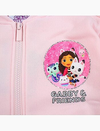 Disney - veste zippée imprimée, manches longues et finitions bord-côte