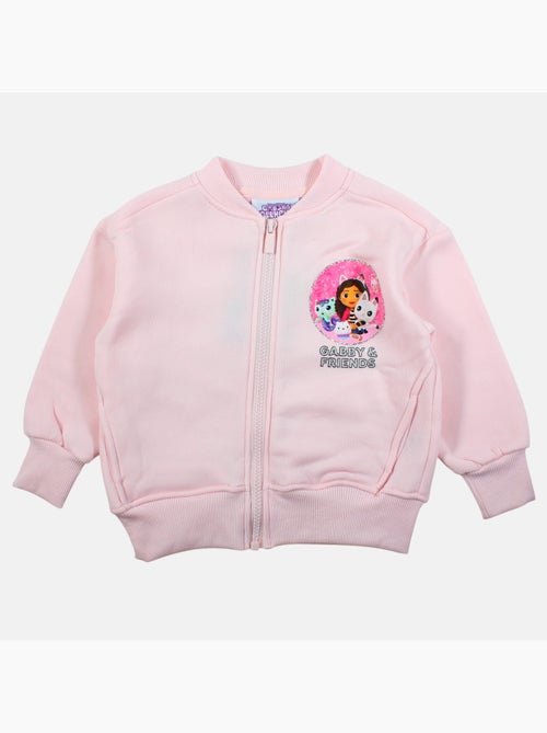 Disney - veste zippée imprimée, manches longues et finitions bord-côte - Kiabi
