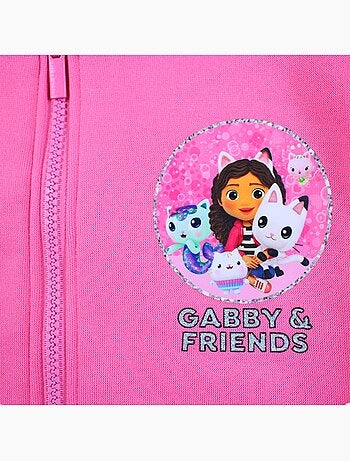 Disney - veste zippée imprimée, manches longues et finitions bord-côte