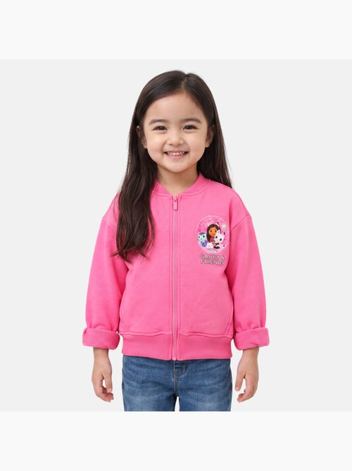 Disney - veste zippée imprimée, manches longues et finitions bord-côte - Kiabi