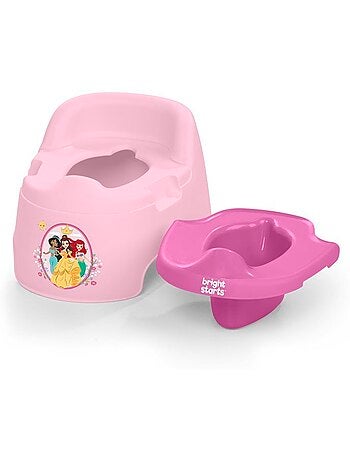 DISNEY BABY- PRINCESSES- Pot d'apprentissage ergonomique, protection éclaboussures, cuvette amovible