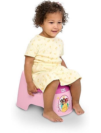 DISNEY BABY- PRINCESSES- Pot d'apprentissage ergonomique, protection éclaboussures, cuvette amovible