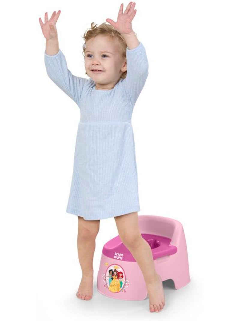 DISNEY BABY- PRINCESSES- Pot d'apprentissage ergonomique, protection éclaboussures, cuvette amovible Rose - Kiabi