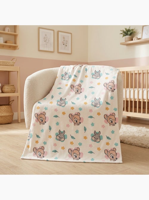 Disney bambi couverture flanelle 110x150 cm ecru et pastel - Kiabi Disney bambi couverture flanelle 110x150 cm ecru et pastel - Kiabi