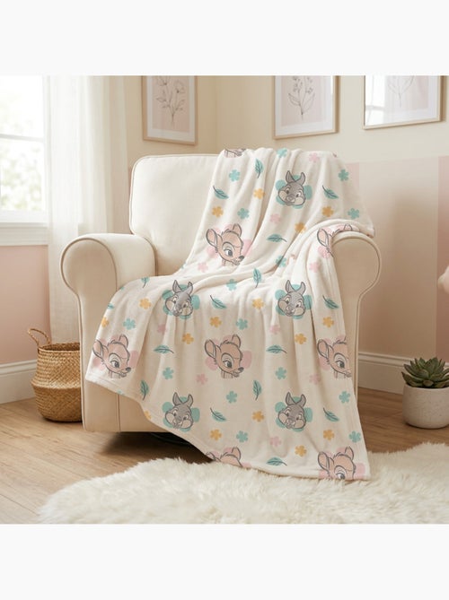 Disney bambi couverture flanelle 110x150 cm ecru et pastel - Kiabi Disney bambi couverture flanelle 110x150 cm ecru et pastel - Kiabi