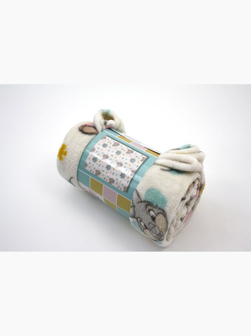 Disney bambi couverture flanelle 110x150 cm ecru et pastel Beige/Blanc - Kiabi