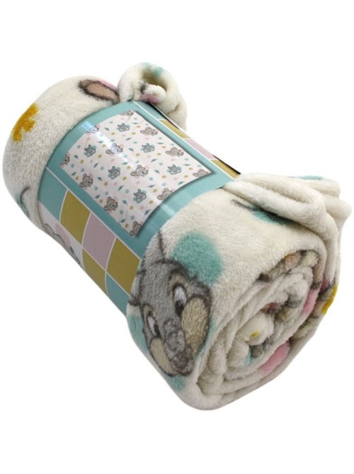Disney bambi couverture flanelle 110x150 cm ecru et pastel - Kiabi Disney bambi couverture flanelle 110x150 cm ecru et pastel - Kiabi