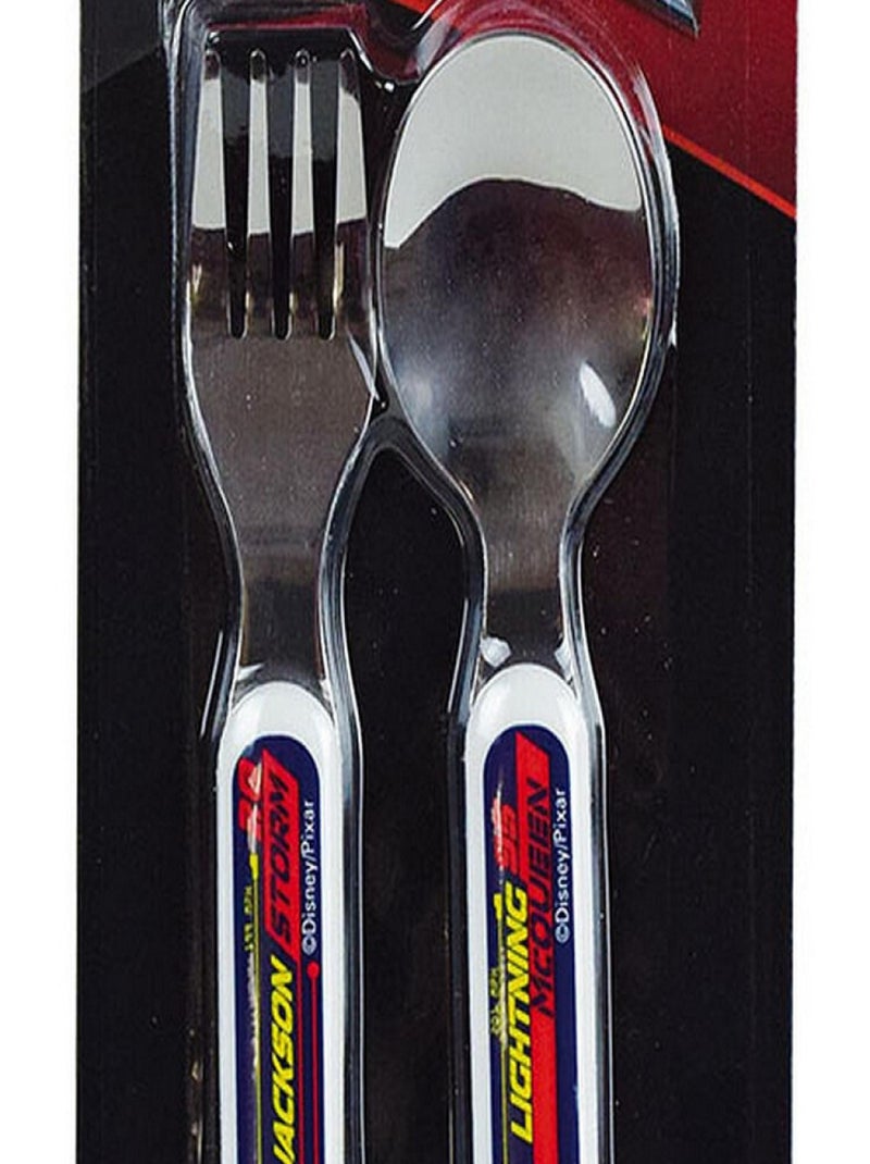 Disney Cars-3 Ensemble Couverts Inox (Fourchette, Cuillere) Multicolore - Kiabi
