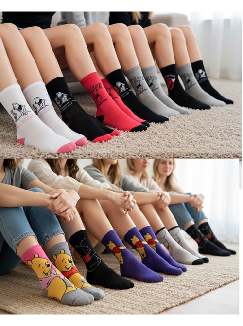 Disney – Chaussettes Femme Licence Winnie l’ourson Pack de 10 Paires MIX SURPRISE - Kiabi