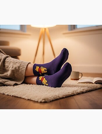 Disney – Chaussettes Femme Licence Winnie l’ourson Pack de 5 Paires