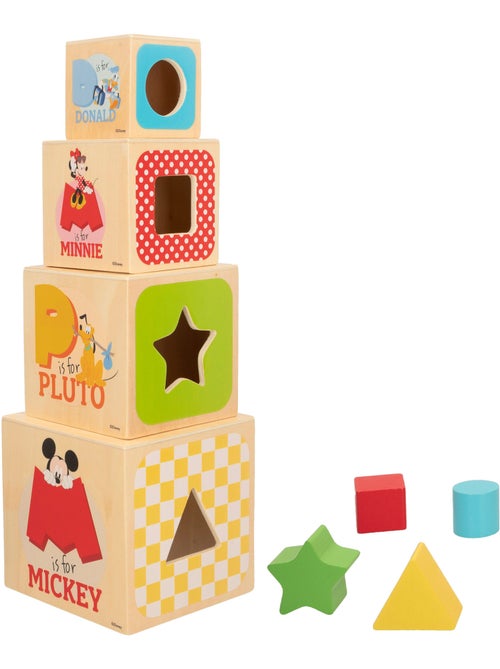 Disney Cubes en bois de forme WOOMAX - Kiabi