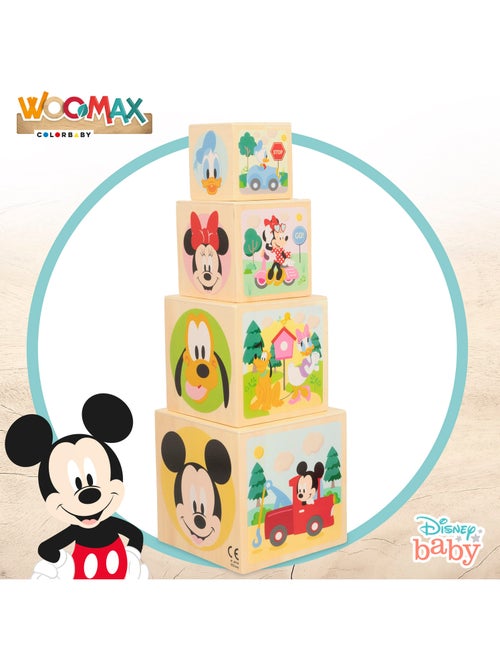 Disney Cubes en bois de forme WOOMAX - Kiabi
