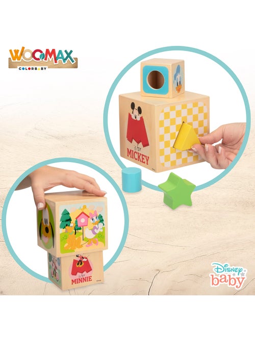 Disney Cubes en bois de forme WOOMAX - Kiabi