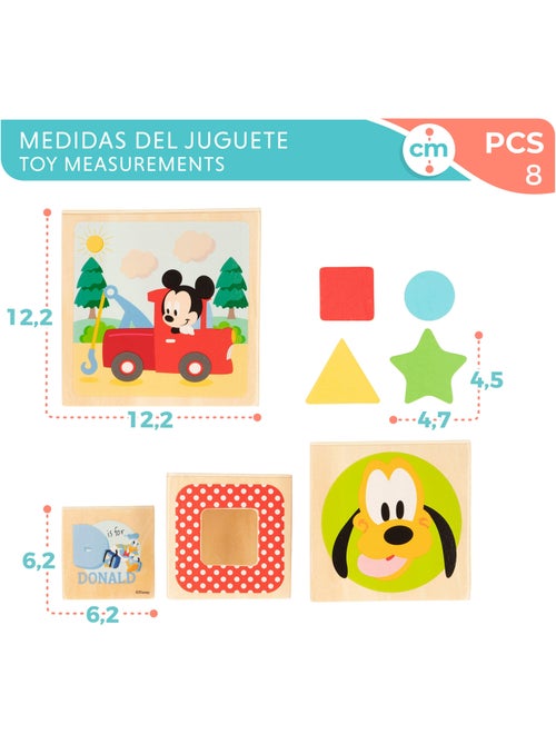 Disney Cubes en bois de forme WOOMAX - Kiabi
