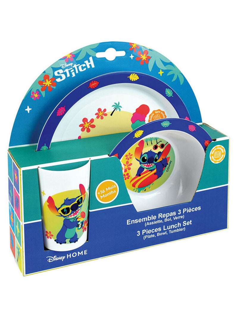 Disney Lilo Et Stitch Ensemble Repas En Plastique Réutilisable Multicolore - Kiabi