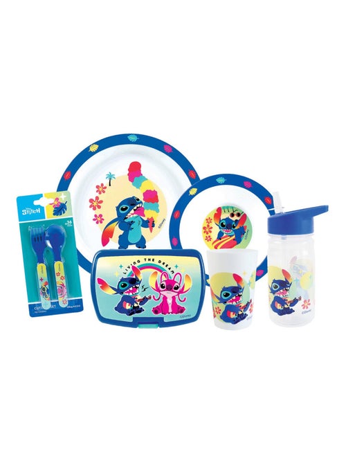 Disney Lilo Et Stitch Lot Vaisselle En Plastique Réutilisable - Kiabi