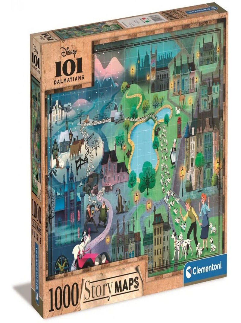 Disney Maps - 1000 pièces - Les 101 Dalmatiens N/A - Kiabi