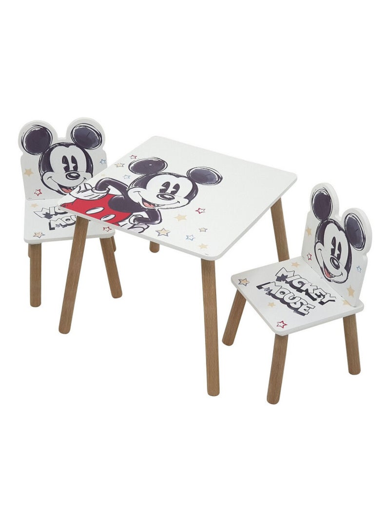 Disney Mickey Classic Ensemble table et 2 chaises Blanc - Kiabi