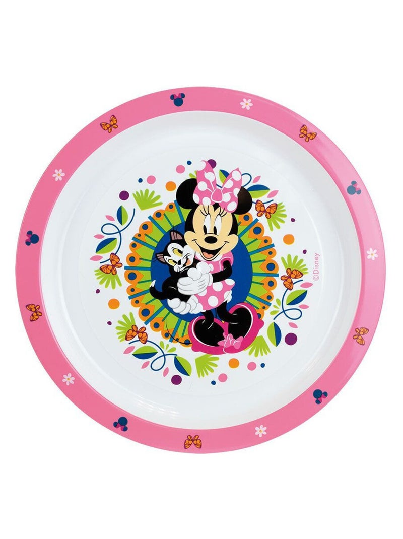 Disney minnie flowers  ensemble repas (assiette, bol, verre) Multicolore - Kiabi