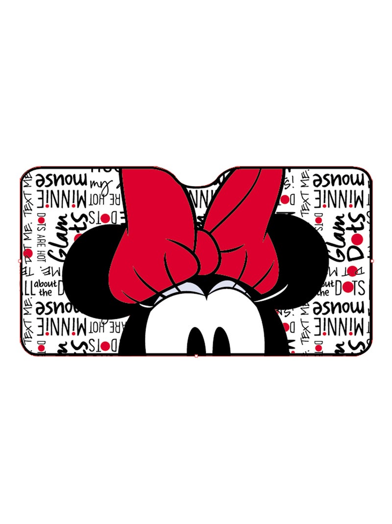 Disney Minnie Pare-soleil avant pour pare-brise de voiture 130 x 70 cm Rouge - Kiabi