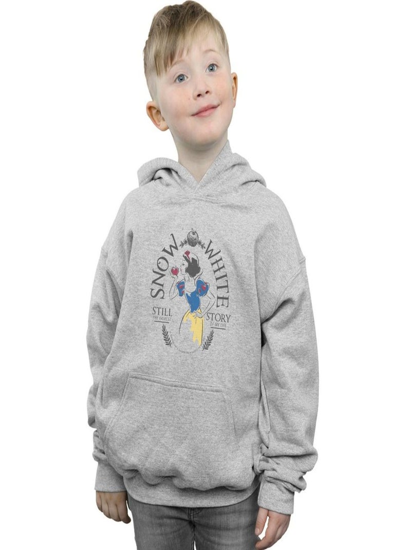 Disney Princess - Sweat à capuche FAIREST STORY Gris chiné - Kiabi