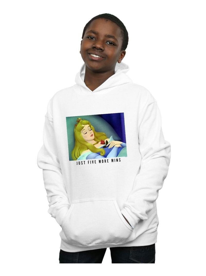 Disney Princess - Sweat à capuche FIVE MORE MINUTES Blanc - Kiabi