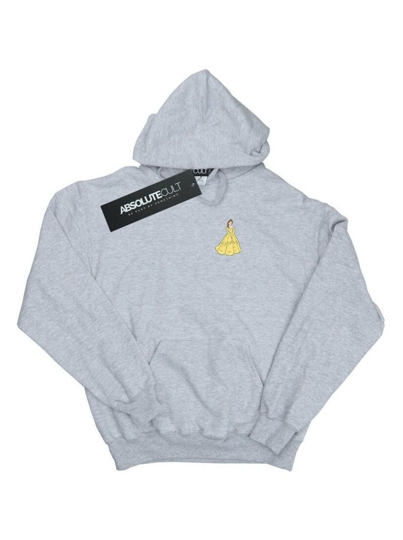 Disney Princess - Sweat à capuche Gris chiné - Kiabi