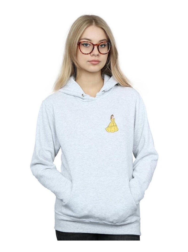 Disney Princess - Sweat à capuche Gris chiné - Kiabi