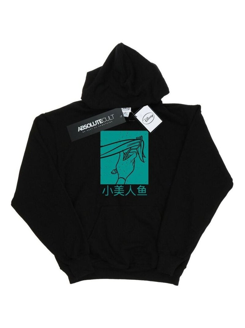 Disney Princess - Sweat à capuche THE LITTLE MERMAID Noir - Kiabi