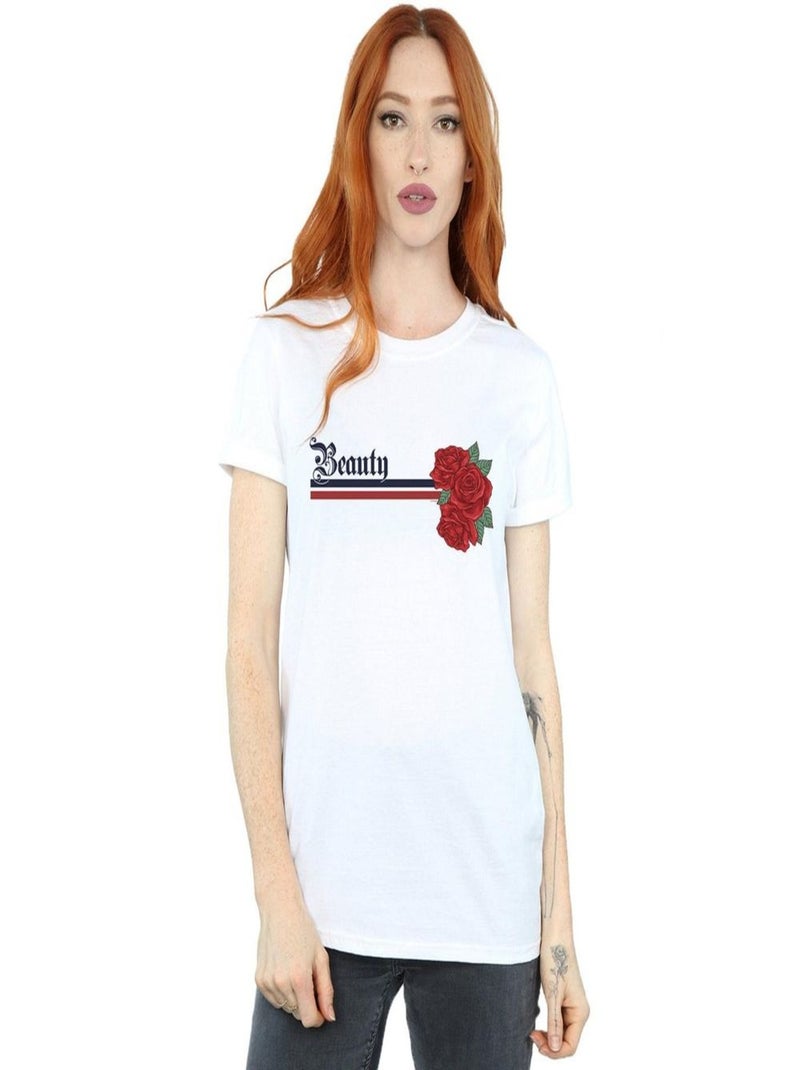 Disney Princess - T-shirt BEAUTY AND THE BEAST Blanc - Kiabi