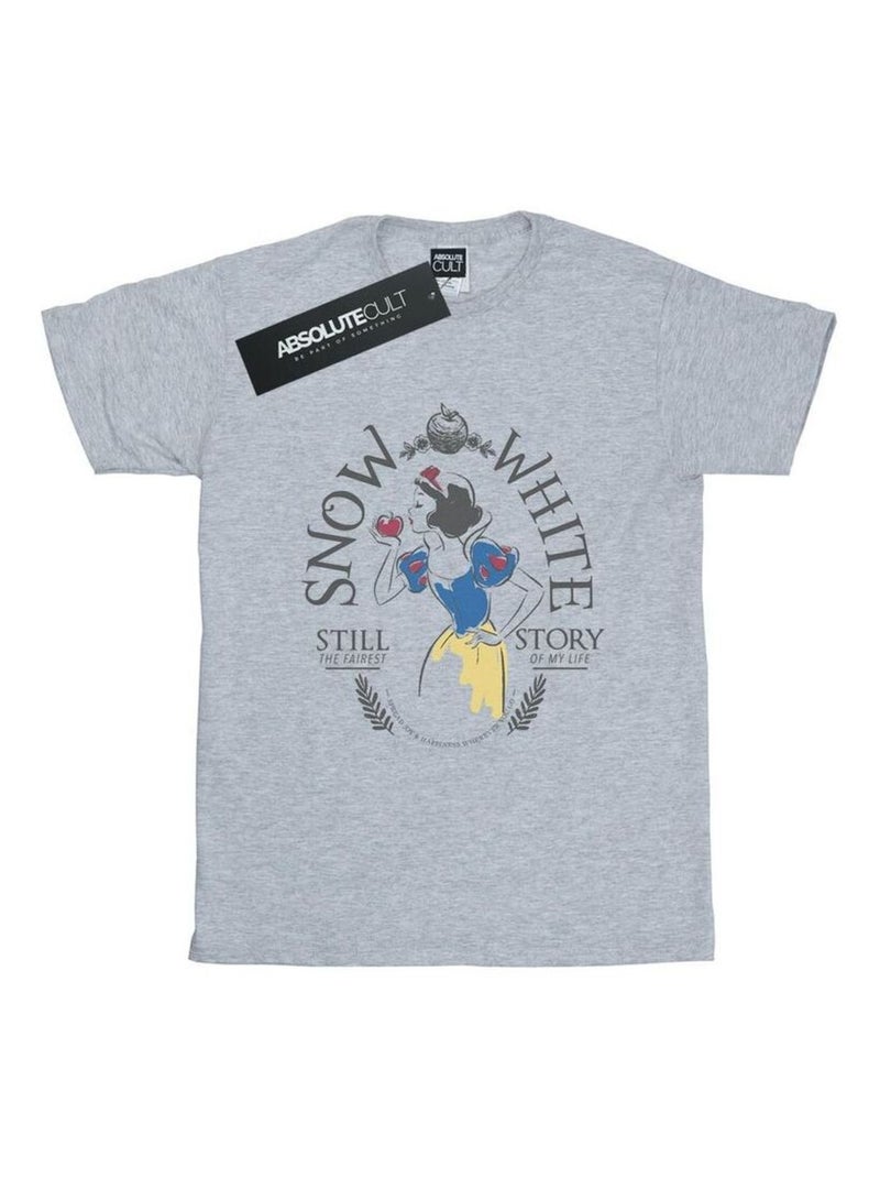 Disney Princess - T-shirt FAIREST STORY Gris chiné - Kiabi