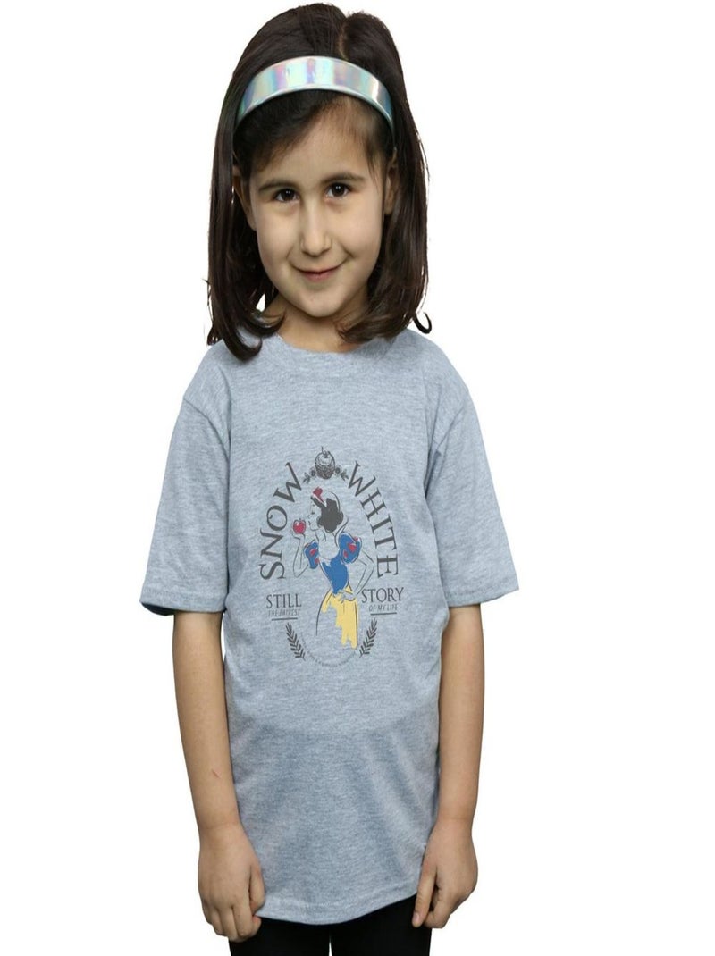 Disney Princess - T-shirt FAIREST STORY Gris chiné - Kiabi
